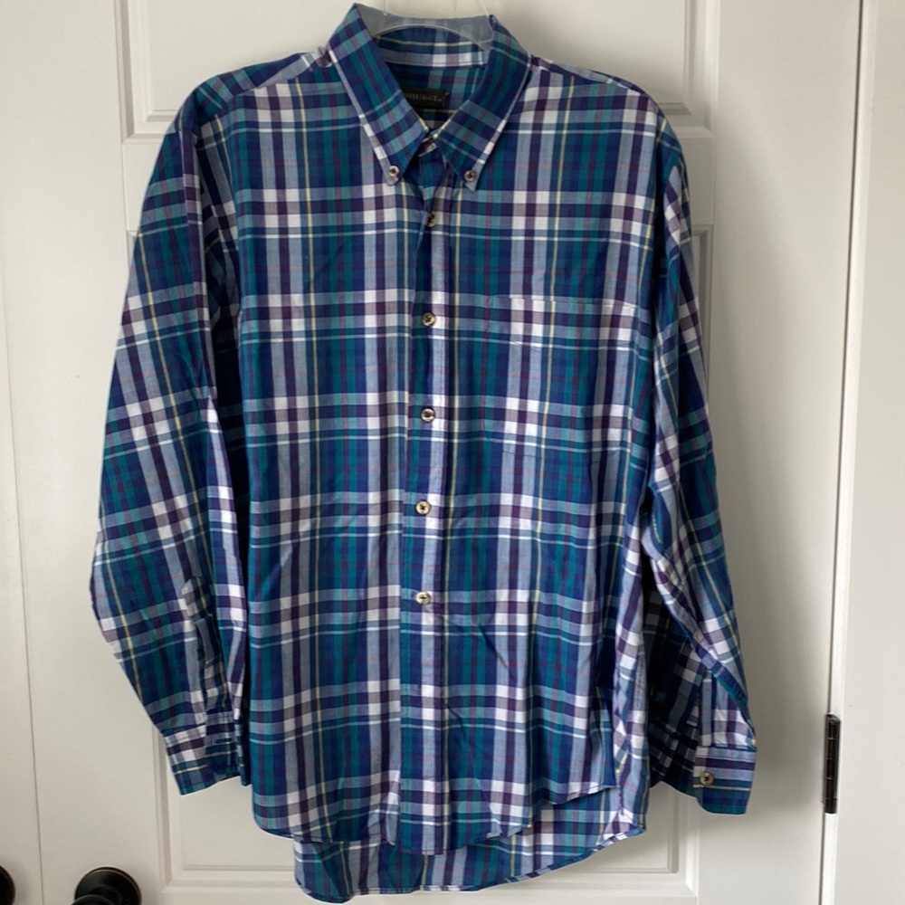 Andhurst Mens Button Down Shirt size large